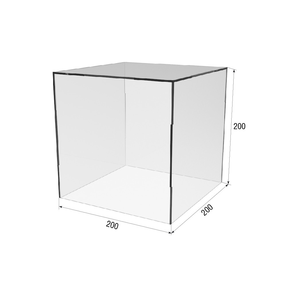Коробка акриловая EKOSTAR 200х200х200 Киев - изображение 3