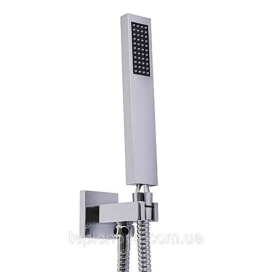 Смеситель для душа встроенный TOPAZ ODISS TO-18205-H66 ручная и верхня лейки, горизонт, хром Черновцы