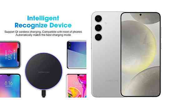 Бездротовий зарядний пристрій Copper до 30W для OnePlus 13, USB-C, LED Київ