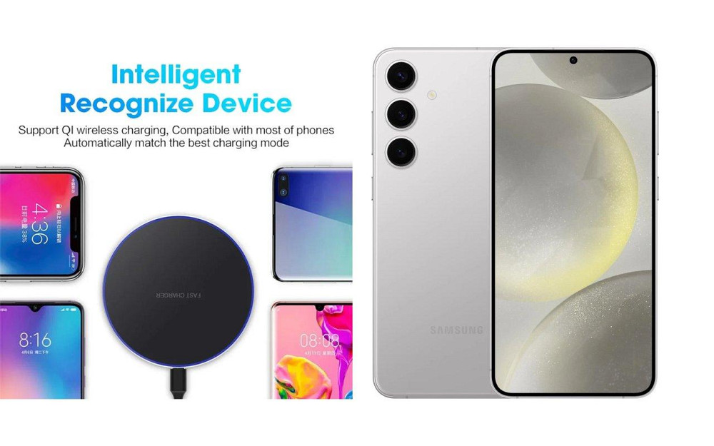 Бездротовий зарядний пристрій Copper до 30W для OnePlus 13, USB-C, LED Київ - фото 4