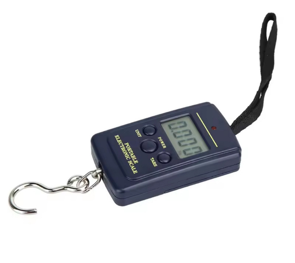 Электронные весы-кантер диапазон 10г- 50 кг на батарейках 8 на 5 см синий Киев - изображение 2