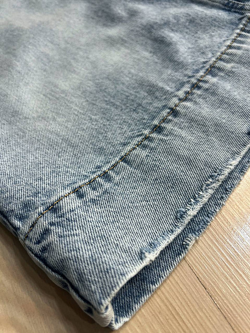 Шорти жіночі джинсові Sherocco 394-1 бермуди довгі нижче коліна резинка на талії манжет знизу блакитні , блакитний, 27, 27, 81 см, 111 см Київ - фото 20