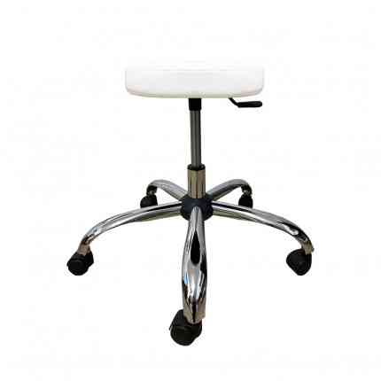 Стілець для майстра без спинки Йола на хромованій ніжці Київ