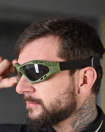 ТАКТИЧЕСКИЕ ОЧКИ МАСКА ЗАЩИТНАЯ black ДП5286 Киев - изображение 3