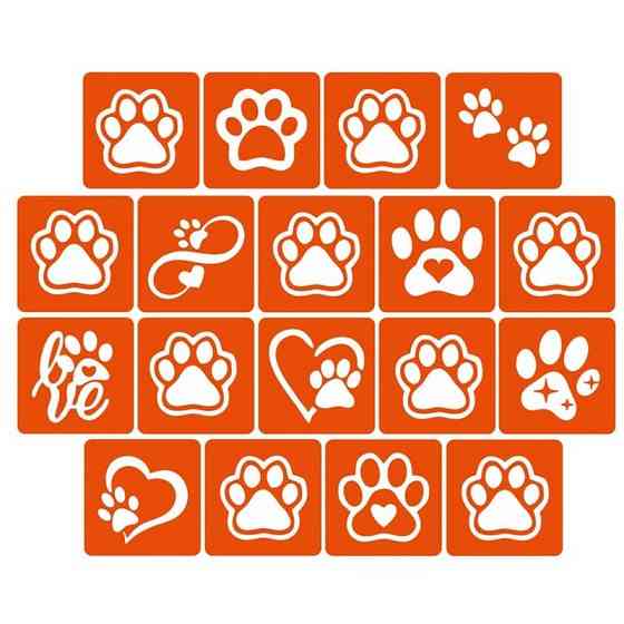 Набор трафаретов для био-тату 