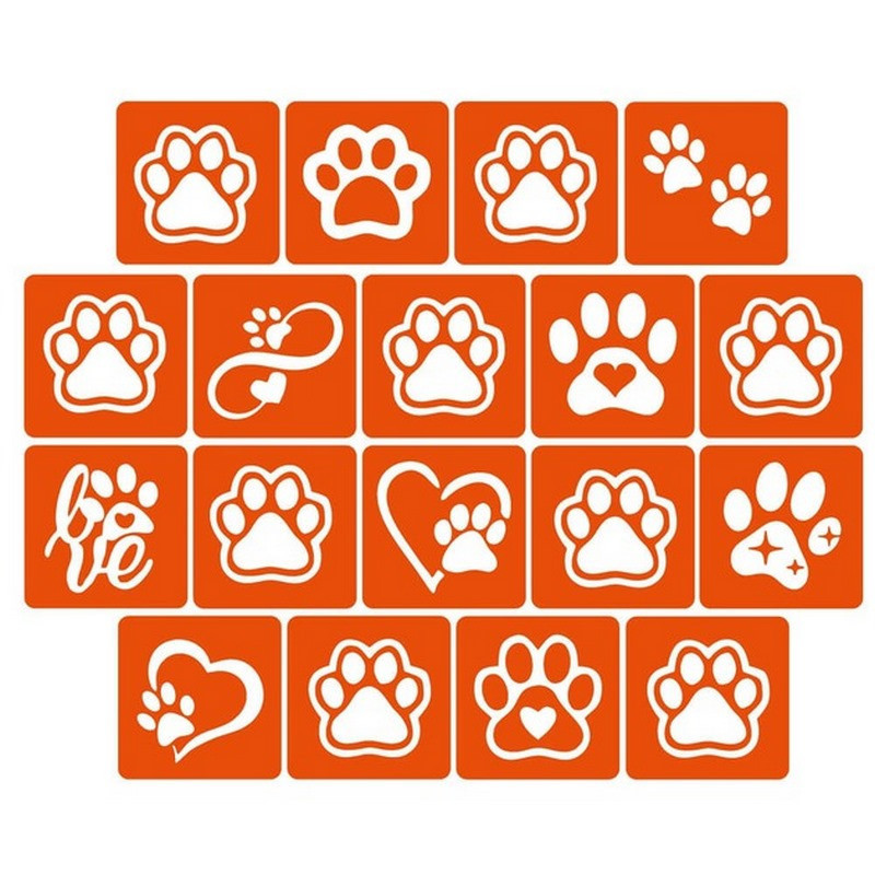 Набор трафаретов для био-тату 