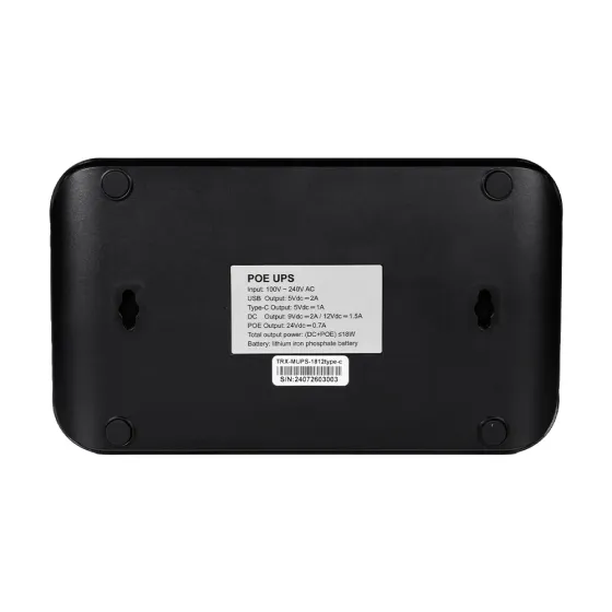 Джерело безперебійного живлення DC UPS Trinix TRX-MUPS-1812 Type-C (20000mAh LiFePo4) 5V/9V/12V/24V/PoE, LiFePo4 4*5Ah, для Київ