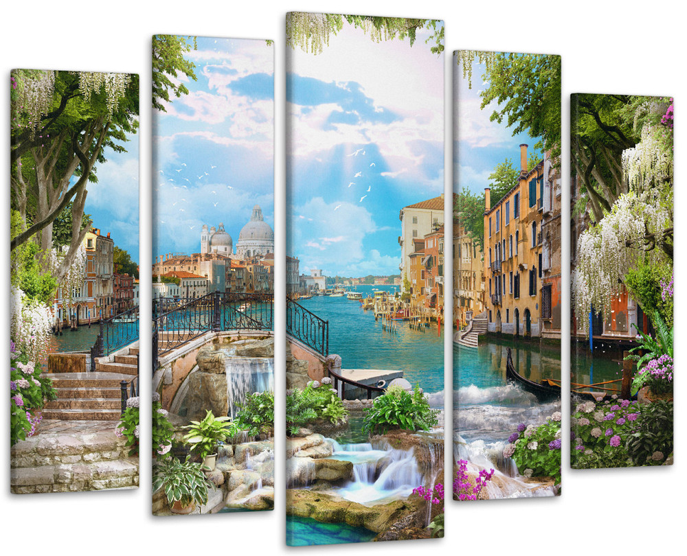 Модульна картина у вітальню / спальню Природа Місто Art-437_5 ( 80х118см ) Київ - фото 1