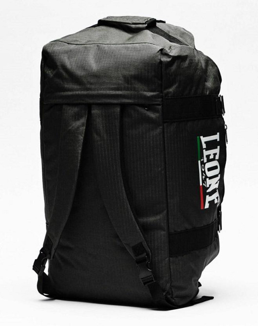 Спортивна сумка рюкзак трансформер Leone чорна сумка через плече для тренувань Спортивна сумка для боксу Київ - фото 3