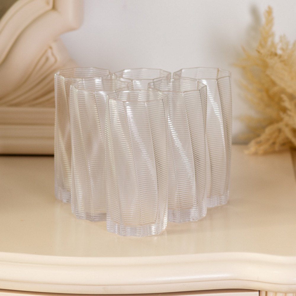 Набор из 6 высоких стаканов, 500 мл, для лимонада, воды, сока и коктейлей HP-16-17 Киев - изображение 4