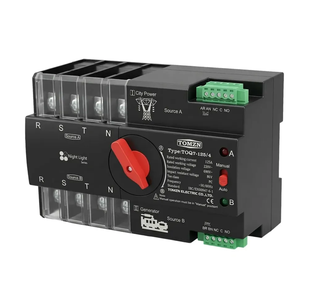Автоматичний перемикач (АВР) під DIN-рейку TOMZN TOQ7/4P 125A 4 полюси (51-00118) Киев - изображение 8