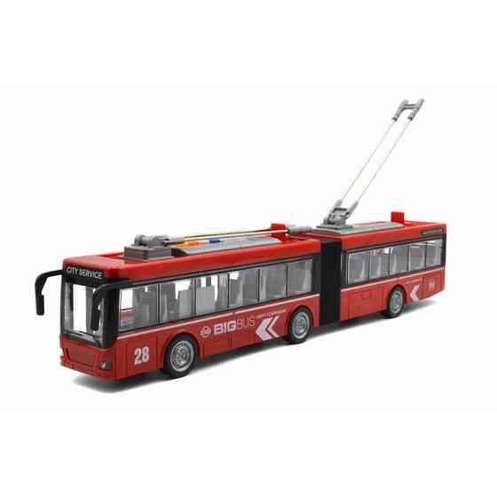 Детский инерционный троллейбус WY915A, масштаб 1:16 Винница