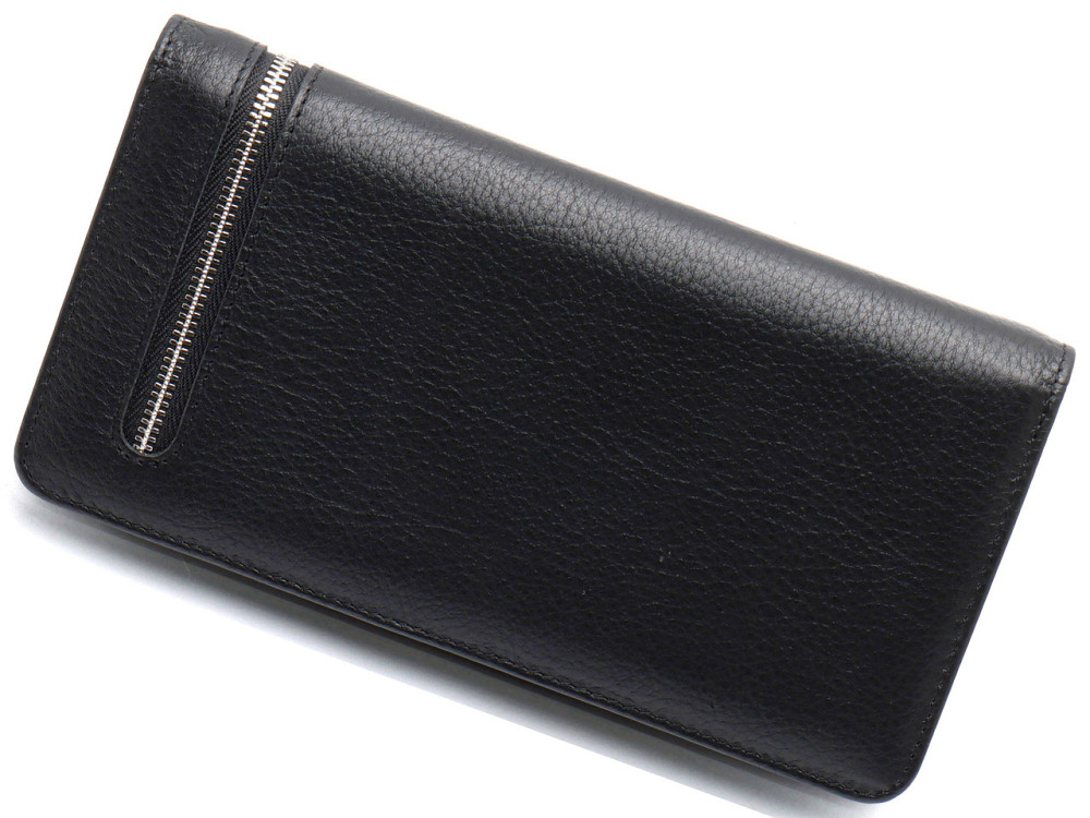 Чоловічий гаманець ST Leather (20 х 10 х 3.5 см) з натуральної шкіри Чорний Київ - фото 13