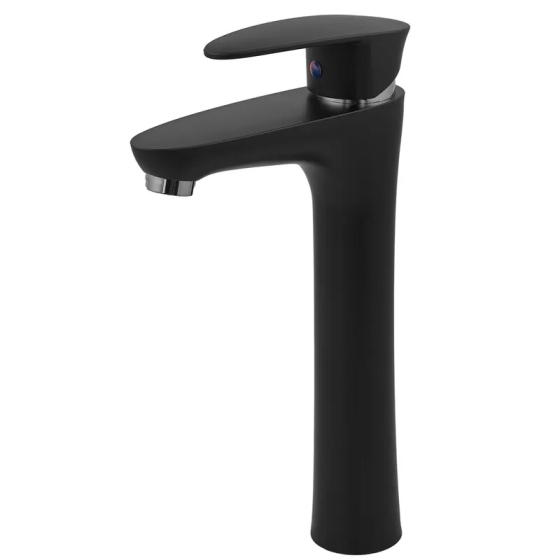 Змішувач для умивальника Plamix Cezar-001 HIGH SET Matte black    ( PM0664 ) 32184 Харьков