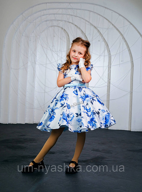 Пышное нарядное платье с цветочным принтом Кривой Рог - изображение 7