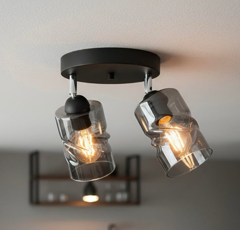 Люстра декоративна Sirius S4944-2 BK+SM з поворотнім механізмом Коломия - фото 1