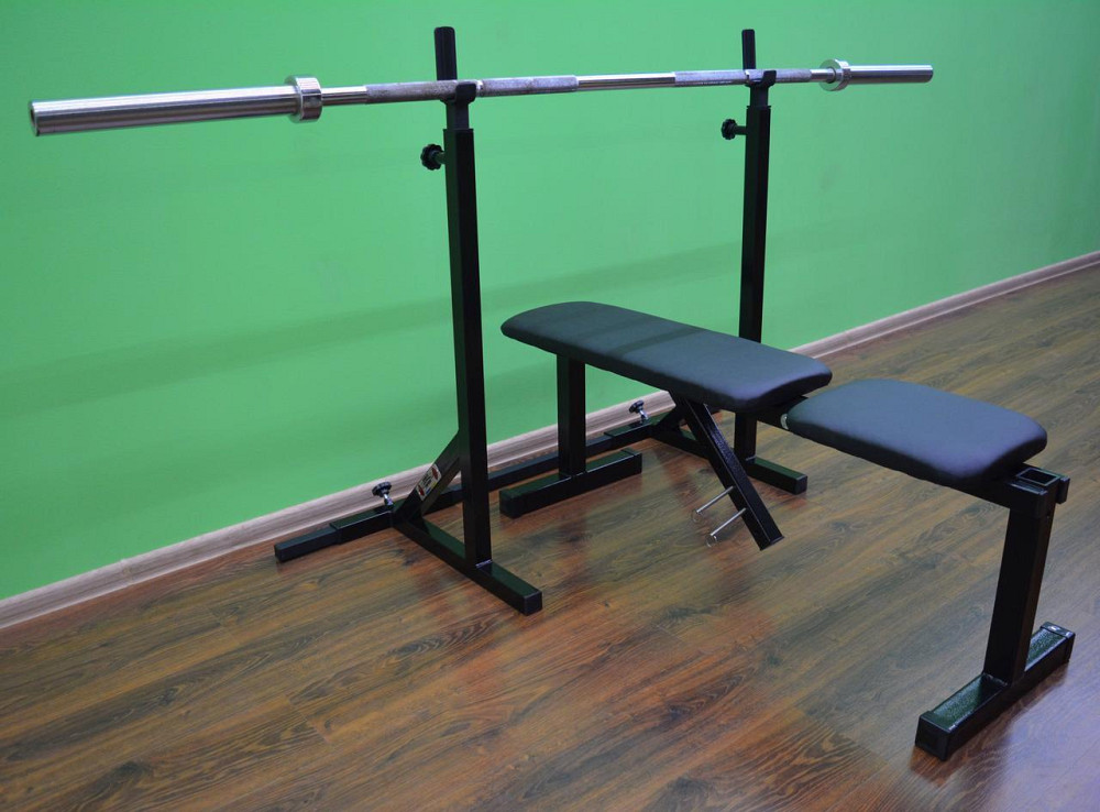 Лавка для жиму регульована універсальна Стійки, лавки для жиму і присідань без стійок Київ - фото 6