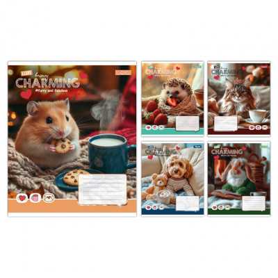 Зошит 1 вересня Charming А5 24 аркушів лінія (768188) Вінниця - фото 1