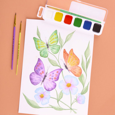 Акварельные краски Yes Orange Line 6 кольорів б/к (110297) Винница - изображение 8