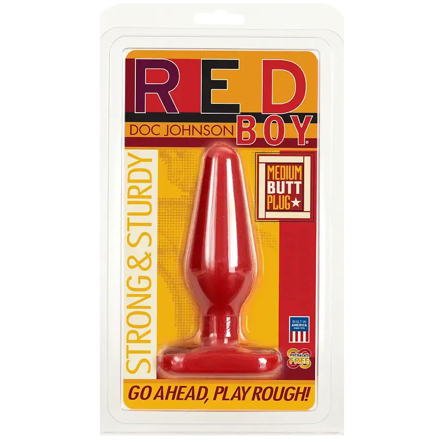 Анальна пробка Doc Johnson Red Boy - Medium 5.5 Inch, макс. діаметр 4 см Львів - фото 2