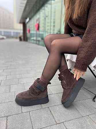 Jasmine Угги жіночі Jasmine коричневі натуральна замша зимові (5724) Коломия