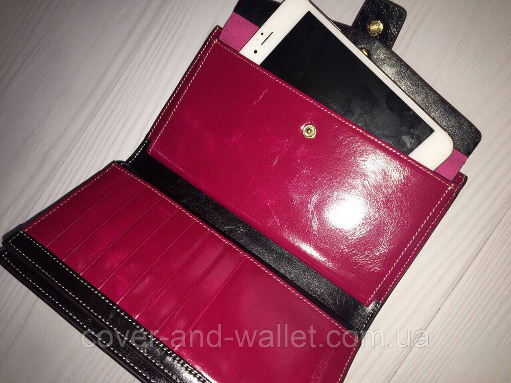 Стильный женский кошелек клатч из гладкой кожи Marco Coverna Киев - изображение 6