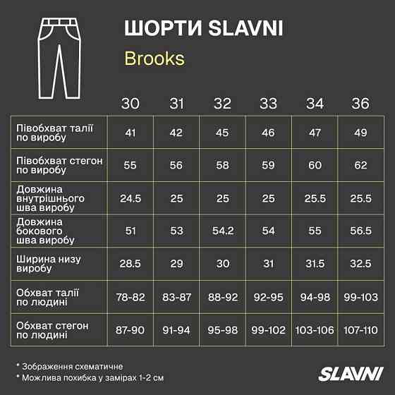 Чоловічі джинсові шорти сині для дорослих прямі з кишенями на літо з деніму під ремінь Slavni Brooks 33 Одеса