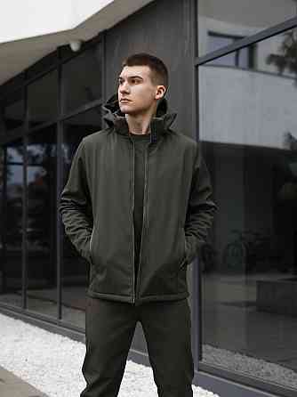 Мужская куртка хаки демисезонная с капюшоном Pobedov Shadow V2 Киев