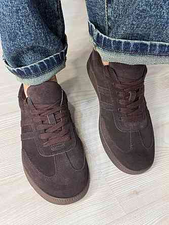 Кеды женские Hengji 8009-13 samba замшевые коричневые, 39, 25 см Киев