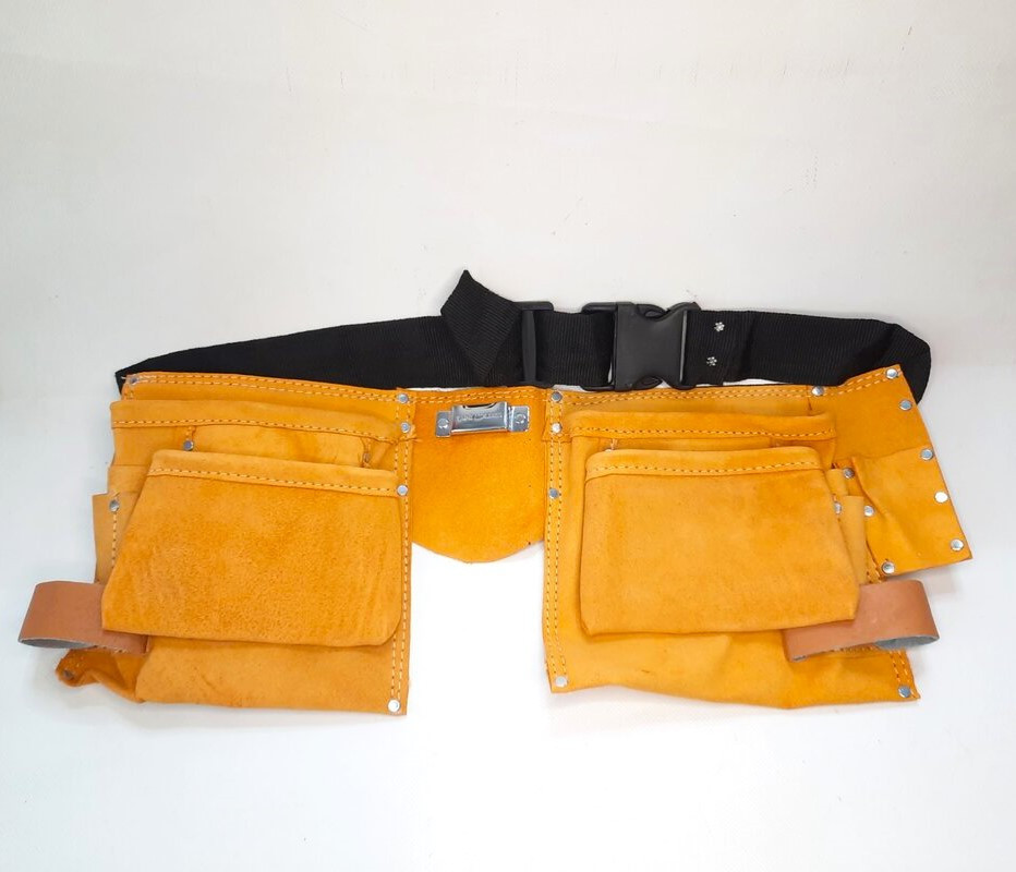 Пояс слюсарний шкіряний 12 кишень 9450351 Вінниця - фото 1