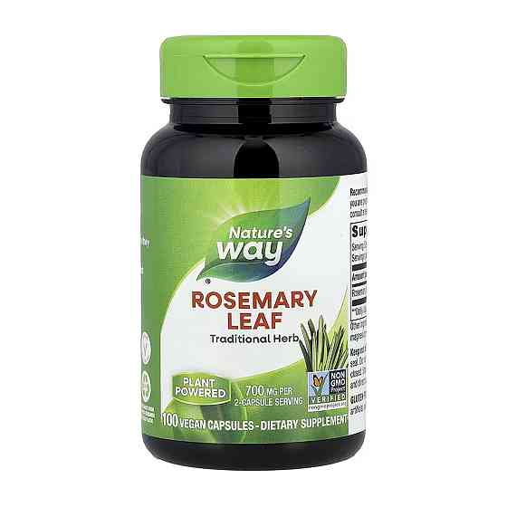 Экстракт розмарина Nature's Way Rosemary Leaf 100 капсул Луцк