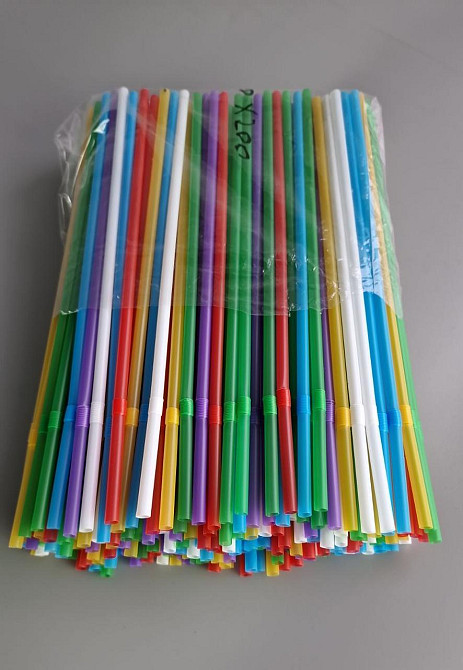 Трубочка d4.8-24см Мікс з гофрою (200 шт) Харків - фото 2