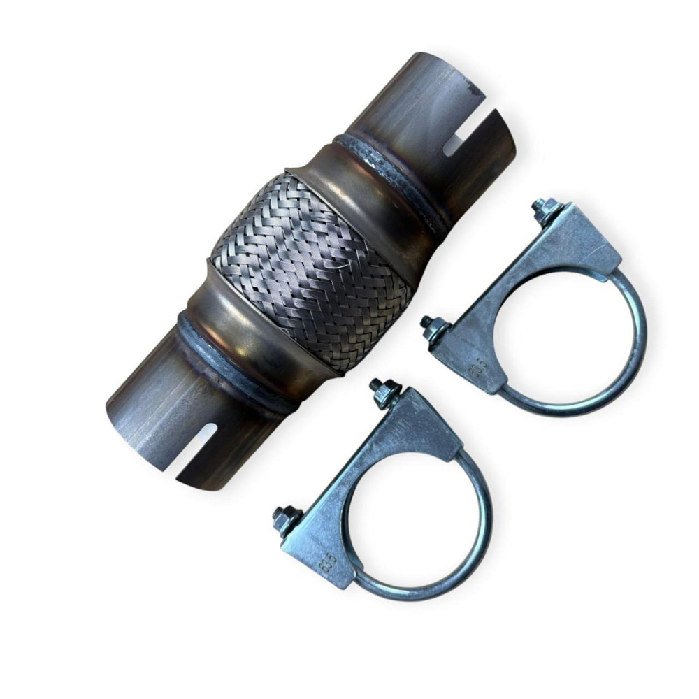 Гофра 60х100x200 кріплення під хомут у зборі AGK глушника Мукачево - фото 1