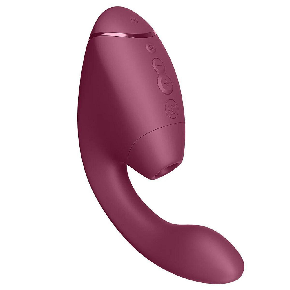 Подвійний вакуумний кліторальний стимулятор з вібрацією Womanizer Next Duo - Dusky Pink Sex Aura Київ - фото 2
