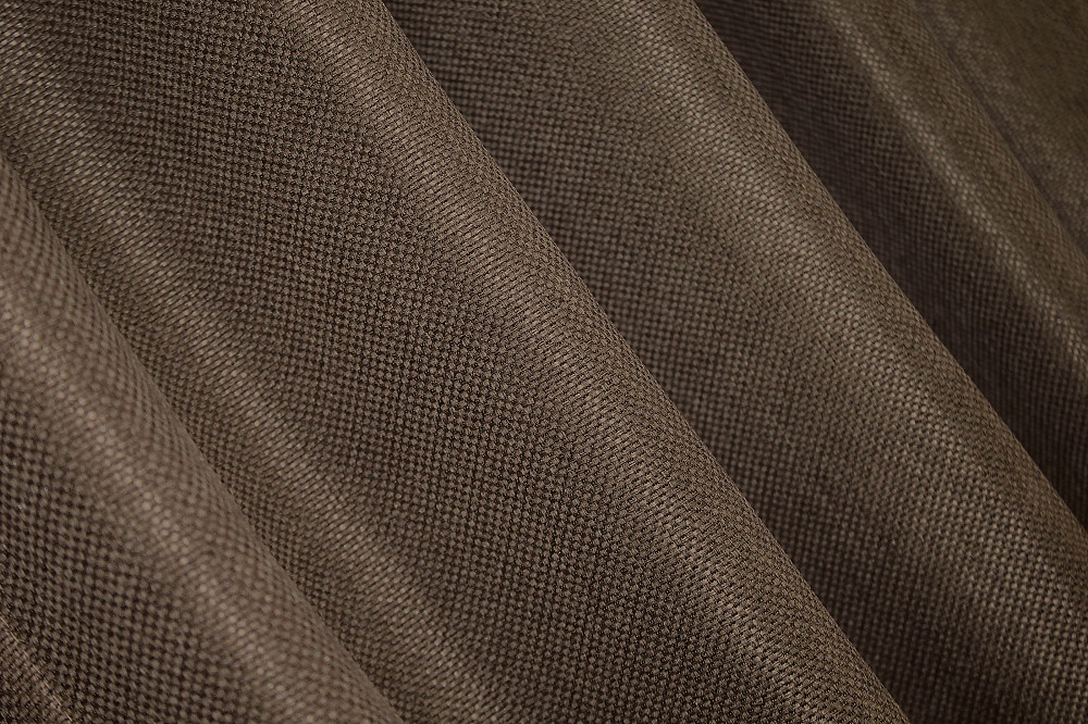 Комплект коротких штор VR-Textil Лен-блэкаут № 277ш 130х170 см 2 шт Коричневый (35-0037) Киев - изображение 5