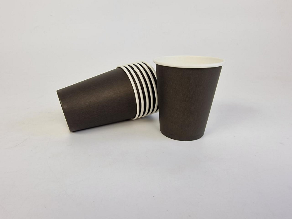 Паперові склянки кольорові 175 мл "Чорний БІЛИЙ" Маестро (50 шт.) Харків - фото 1