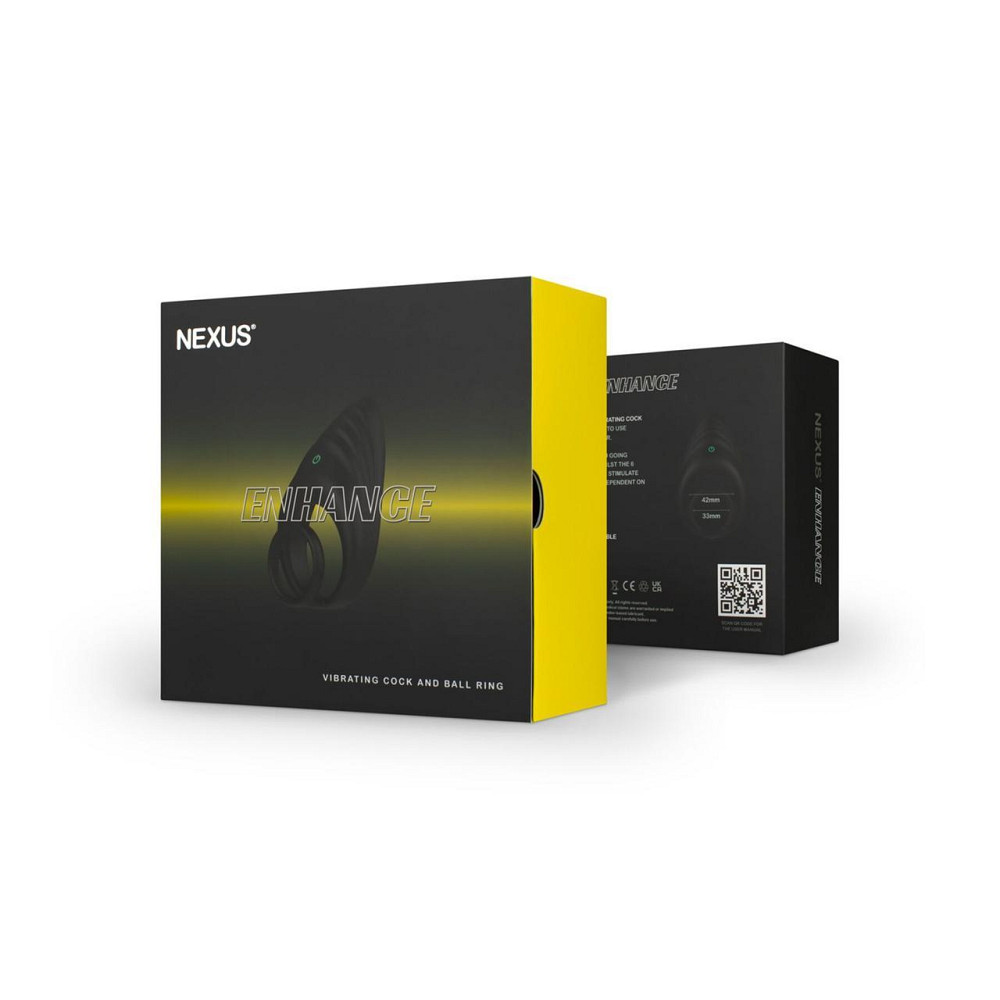 Эрекционное виброкольцо Nexus Enhance Vibrating Cock and Ball Ring, двойное Sex Aura Киев - изображение 6