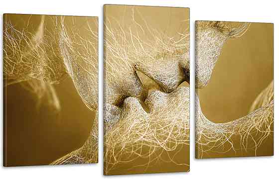 Модульная картина в гостиную / спальню Поцілунок   Art-699_3 70x130 см Киев