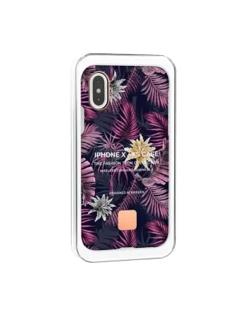 Чехол Happy Plugs для iPhone X и Айфона XS, пластиковый, удобный, тонкий и лёгкий, Case Hawaiian Nig Киев
