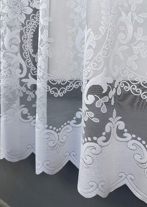 Тюль VR-Textil 1526т Жакард Белый 400х160 см (42-1017) Киев - изображение 8