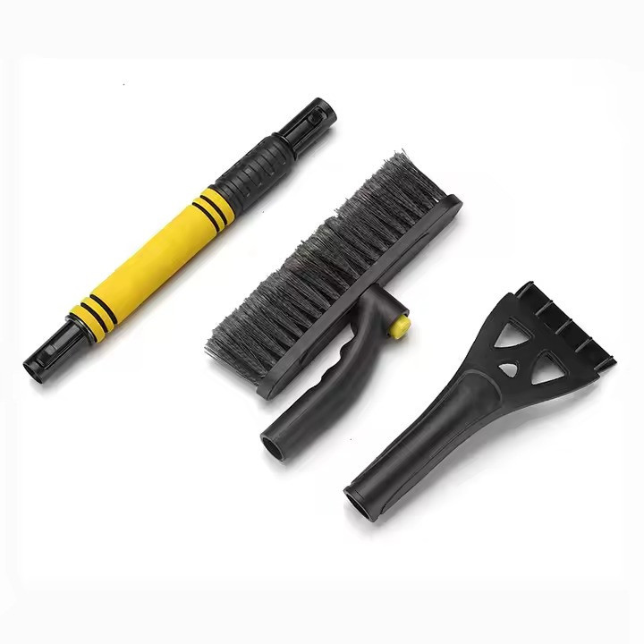 Щітка зі скребком автомобільна.Щітка для видалення льоду і снігу з авто,Телескопічна щітка для машини чорна Кам'янець-Подільський - фото 7