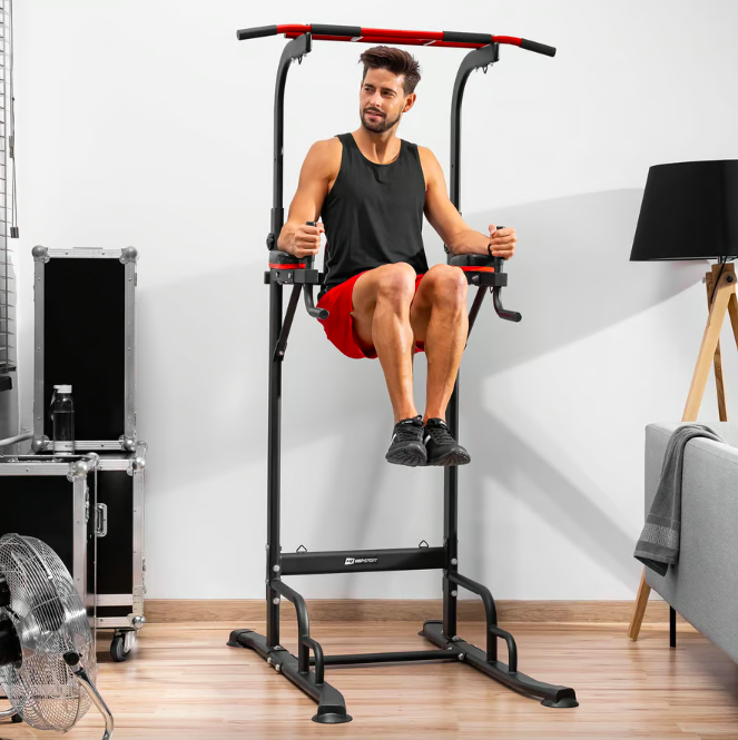 Силова станція з еспандерами HS-1016K тренажер із підлоговим турніком і брусами для дому та спортзалу Київ - фото 8