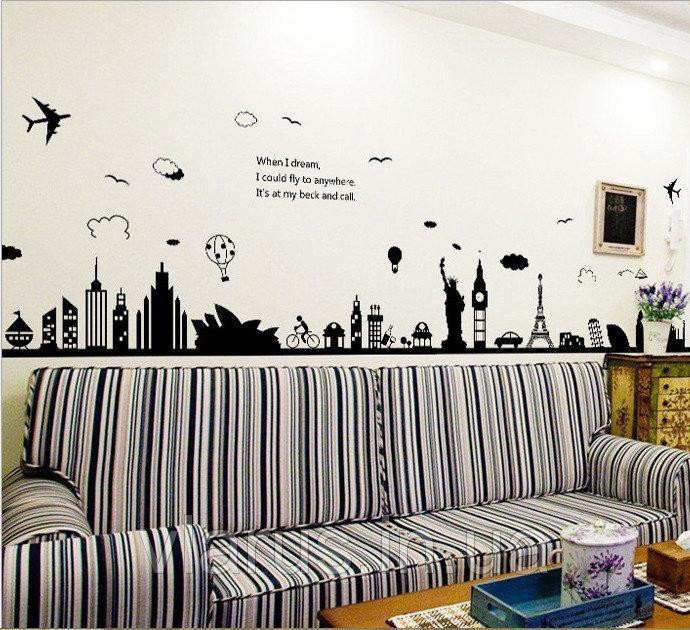 Наклейка самоклеющаяся на стену Чудеса света Киев - изображение 7