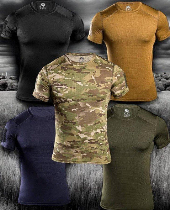 Тактическая потоотводящая футболка  samuray Cooltuch black Одесса - изображение 3