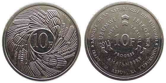 Burundi Бурунді 10 Francs 2011 UNC Полтава