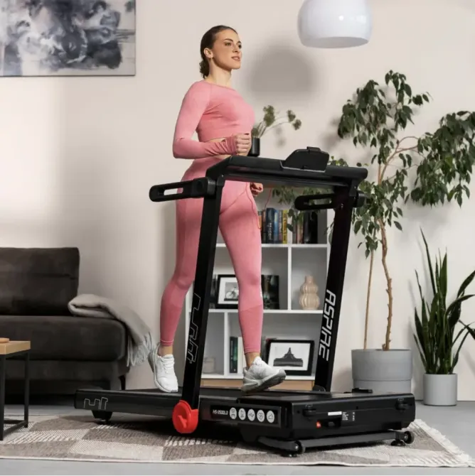 Беговая дорожка электрическая Hop-Sport HS-2500LB Aspire черный Киев - изображение 2