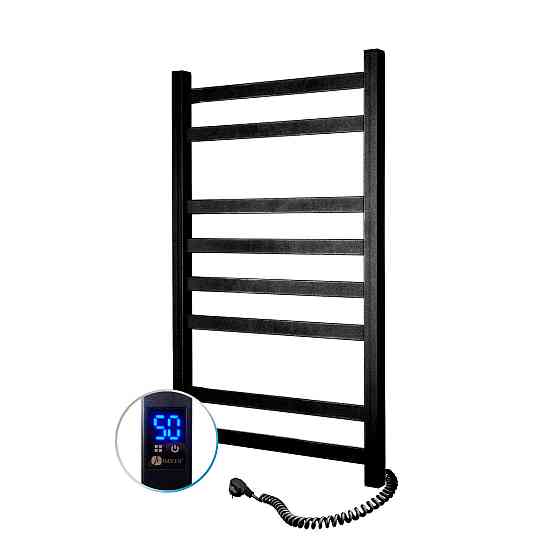 Рушникосушарка електрична NAVIN Авангард 480х800 Sensor з таймером, чорна Київ