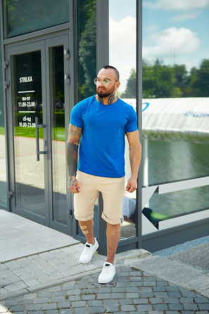 Чоловіча футболка базова Синій L Харків