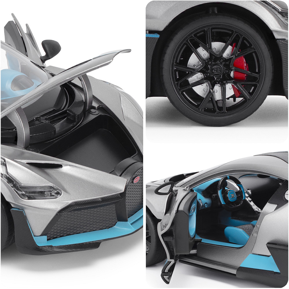 Автомодель - Bugatti Divo (сірий, 1:18) Дніпро - фото 18