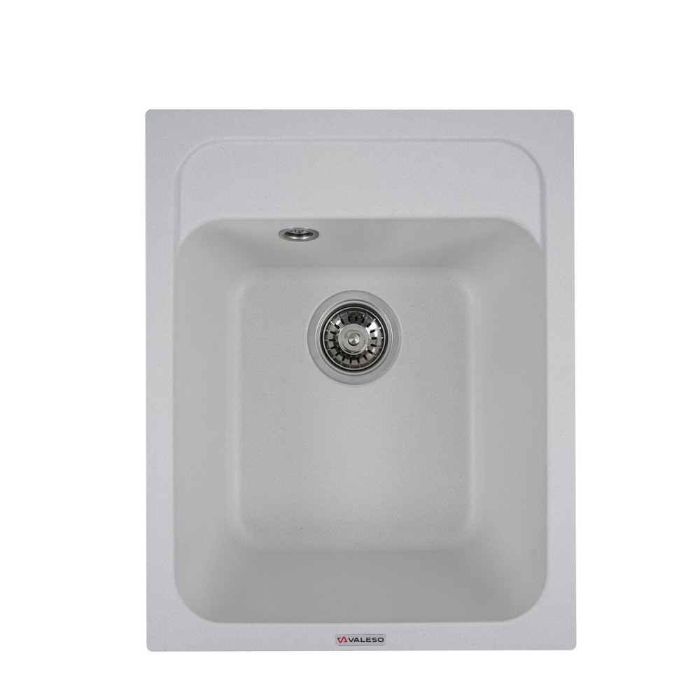 VALESO Гранітна мийка для кухні VALESO KORRADO 4050 матова Білосніжна Коломия - фото 9
